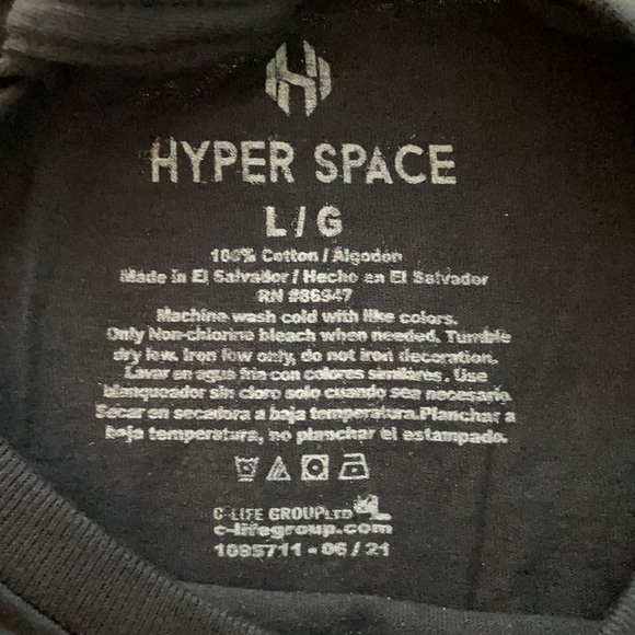 Hyper Space NASA TShirt Black with Graphics L - Picture 5 of 7